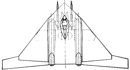 Развитие сверхзвуковых самолетов схемы «бесхвостка» с треугольным крылом малого удлинения