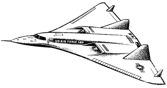 Развитие сверхзвуковых самолетов схемы «бесхвостка» с треугольным крылом малого удлинения