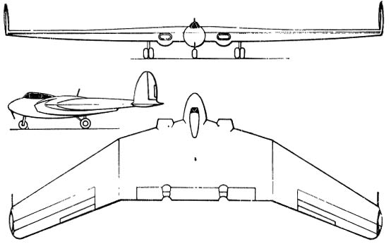 Развитие реактивных самолетов схемы «бесхвостка» со стреловидным крылом